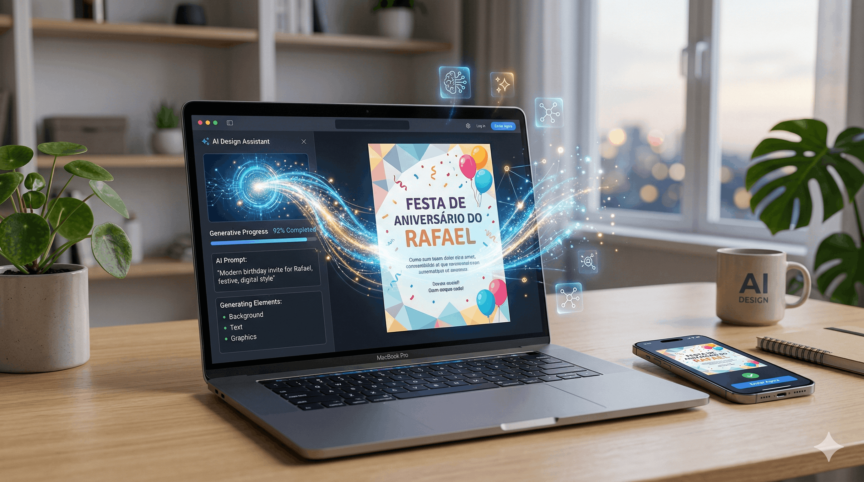 Capa: Nova funcionalidade: Crie convites automaticamente com IA (IA Builder)