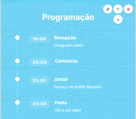 Novidade no Conviti: 4 novos blocos para deixar seu convite ainda mais completo